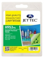 HP953XL Yellow Remanufactured Ink Cartridge by JetTec H953YXL