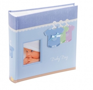 Kenro Baby Boy Outfit Photo Album 200 6x4" / 10x15cm Blue