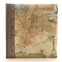 Kenro Holiday Old World Map Memo Album 200 6x4" / 10x15cm Photo Album
