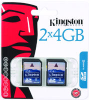 Kingston Secure Digital Card (SDHC) CLASS 4 - 4GB - TWINPACK