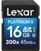Lexar Platinum II SDHC Class 10 (300x) Memory Card 16GB