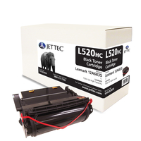 Lexmark 12A6835 Black Laser Toner Cartridge by JetTec - L520HC