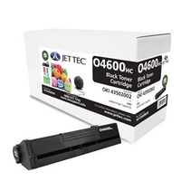 Oki 43502002 Black Laser Toner Cartridge by JetTec - O4600HC