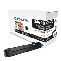 Oki 43502302 Black Laser Toner Cartridge by JetTec - O4600