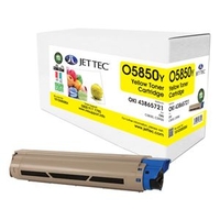 Oki 43865721 Yellow Laser Toner Cartridge by JetTec - O5850Y