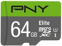 PNY Elite MicroSDXC Memory Card 100MBs Class 10 UHS-I U1 64GB