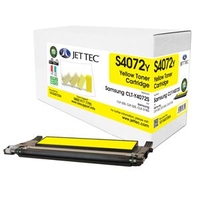 Samsung CLT-Y4072S Yellow Laser Toner Cartridge by JetTec - S4072Y