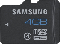 Samsung Micro SDHC 24MB/s CLASS 4 with SD Adapter - 4GB