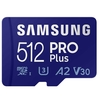 Samsung PRO PLUS microSD card 180MBs U3,  V30,  A2,  with adapter 512GB