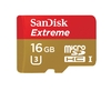 SanDisk Extreme Micro SDHC Memory Card 60MB/s UHS-3 (Class 10) with Adapter - 16GB