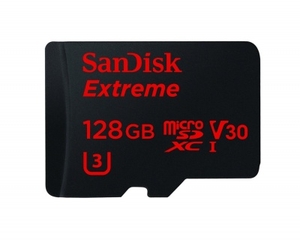 SanDisk Extreme Micro SDXC Memory Card 90MB/s UHSI U3 Class 10 128GB