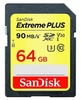 SanDisk Extreme PLUS 90MBs UHSI Class 10 SDXC Card 64GB