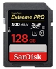 SanDisk Extreme PRO 300MBs UHSII Class 10 U3 SDXC Card 128GB