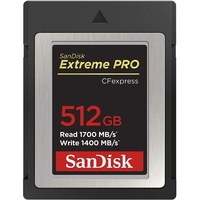 SanDisk Extreme PRO CFexpress Card Type B 1700MBs 512GB