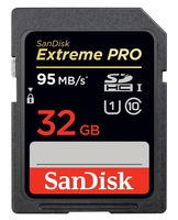 SanDisk Extreme Pro SDHC 95MB/sec UHS-I Card - 32GB