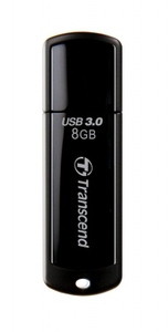 Transcend JetFlash 700 Black USB Flash Drive 8GB