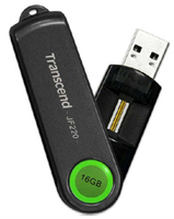 Transcend JetFlash220 Biometric USB Flash Drive - 16GB
