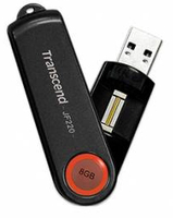 Transcend JetFlash220 Biometric USB Flash Drive - 8GB