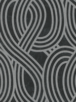 Carat Geometric Glitter Wallpaper Black and Silver P+S 13345-30