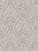 Debussy Damask Wallpaper Pewter and Grey Arthouse 888301