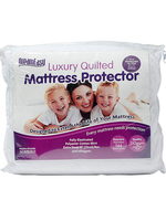 Dreameasy Quilted Polycotton Pillow Protector - Pair,  White