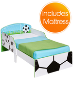 Football Toddler Bed Plus Fully Sprung Mattress