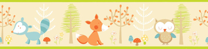 Forest Friends Self Adhesive Wallpaper Border