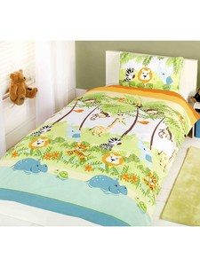 Jungle Boogie Junior Toddler Duvet Cover & Pillowcase Set