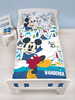 Mickey Mouse Wanderer 4 in 1 Junior Bedding Bundle Set (Duvet,  Pillow