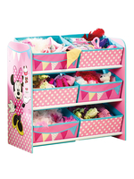 Minnie Mouse 6 Bin Storage Unit