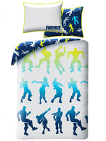 Official Fortnite Battle Royale Shuffle Single Cotton Duvet Cover Set