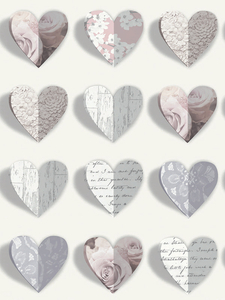 Olivia Hearts Wallpaper Blush Arthouse 669701