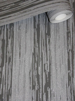 Opal Bark Glitter Wallpaper Silver and Grey P+S 02495-30