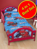 Spiderman City 4 in 1 Junior Rotary Bed Set (Duvet,  Pillow,  Covers)