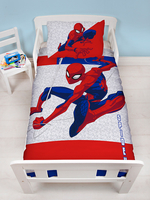 Spiderman Metropolis 4 in 1 Junior Bedding Bundle (Duvet,  Pillow and