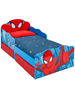Spiderman Toddler Bed with Foam Mattress,  Storage and Light Up Eyes