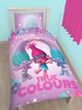 Trolls Glow Single Duvet Cover and Pillowcase Set