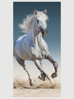 White Horse Beach Towel