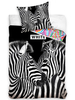 Zebras 100% Cotton Single Duvet Cover and Pillowcase Set