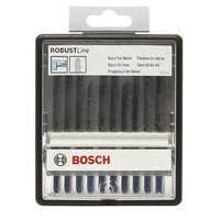 Bosch 10 Piece Metal Jigsaw Blade Set in Robust Line Case