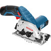 Bosch GKS 10.8 V-LI 10.8v Cordless Circular Saw 85mm Blade with L Boxx & 2 Lithium Ion Batteries 2ah