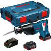 Bosch GSA 18 V-LI 18v Cordless 2 Speed Reciprocating Saw with L Boxx & 2 Lithium Ion Batteries 4ah
