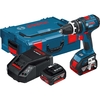 Bosch GSB 18 V-LI 18v Cordless Dynamicseries 2 Speed Combi Drill with 1 Lithium Ion Battery 4ah & L Boxx