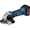 Bosch GWS 18-125 V-LI 18v Cordless Angle Grinder 125mm / 5" Disc with L Boxx & 2 Lithium Ion Batteries 4ah