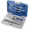 Britool 19 Piece 1/4" Square Drive Hex Socket & Bit Set Metric