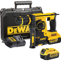 DeWalt DCH254M2 18v Cordless XR SDS Plus Rotary Hammer Drill with Quick Change Chuck with 2 Lithium Ion Batteries 4ah