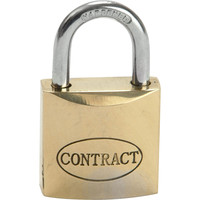 Faithfull Contract Padlock Brass 20mm