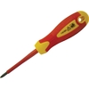 Faithfull PZ2 x 100mm Soft Grip VDE Insulated Pozi Screwdriver