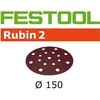 Festool Rubin 2 StickFix Sanding Discs for Wood 150mm Diameter P150 Pack of 10