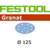 Festool STF D125/90 P320 GR/100 Sanding Discs Pack of 100